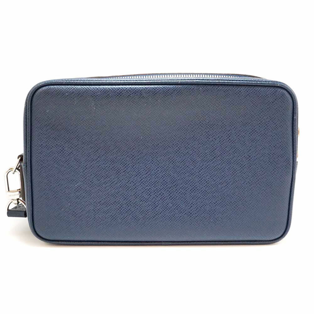 Louis Vuitton Pochette Shoulder Blue Leather Taiga Kasai Bag